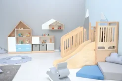 Quadro stor dør til yttervegg beige