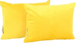 Rektangulær pute gul