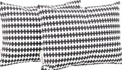 Rektangulær pute mønstret