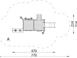 Robinio lekeapparat med sandlek