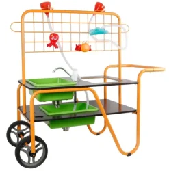 Sand- og vannbord mobilt