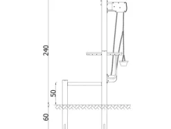 Sandvinsj med plattform