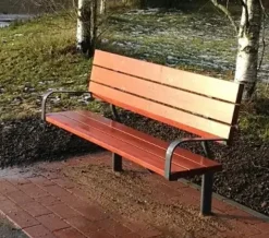 Scandinavia Senior parkbenk med armlene