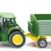 Siku John Deere traktor med henger