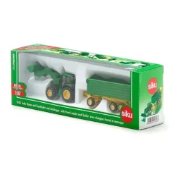Siku John Deere traktor med henger