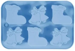 Silikonform julestrømper og klokker