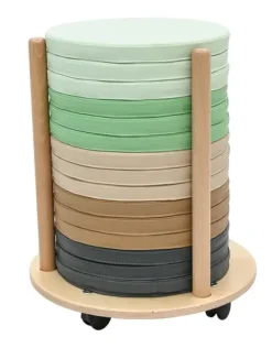 Sitteputer med mobilt stativ