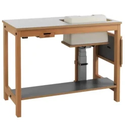 Sjöbergs sybord l. grå m. elektrisk heis