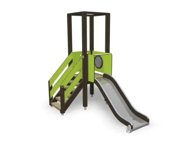 Sklie med rampe lime