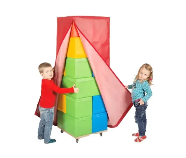 Skumklosser med rullevogn og trekk