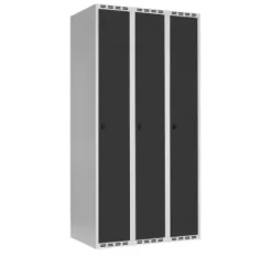 SMG garderobeskap 3 dører antrasitt