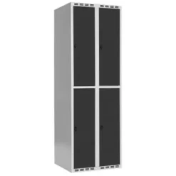 SMG garderobeskap 2-delt 2 søyler antr.