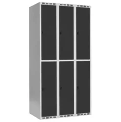 SMG garderobeskap 2-delt 3 søyler antr.