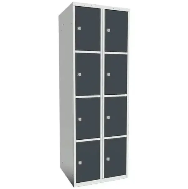 SMT skoleskap 4-delt 2 søyler antr.