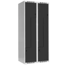 SMZ garderobeskap 2 søyler antrasitt