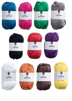 Soft bomullsgarn mix