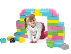 SOFT byggeklosser pastell