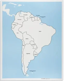 South America Control Map: Labeled(LAGER