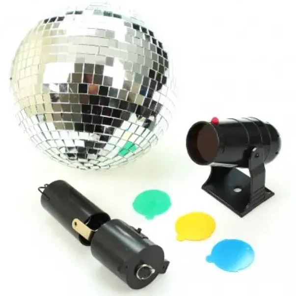 Speilkule med projektor og spinner