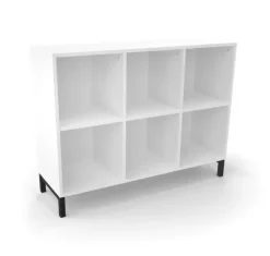 Stig reol 6 rom liggende hvit