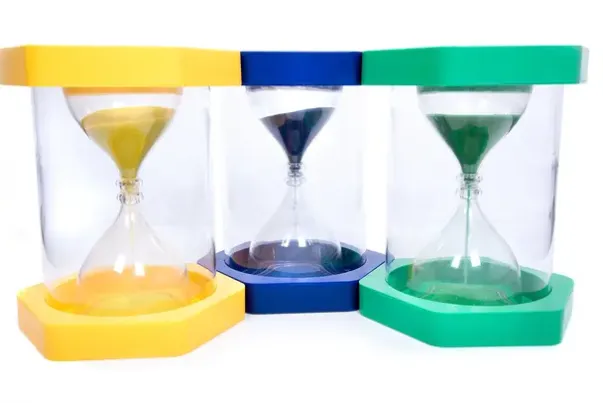 Stort timeglass 1 minutt