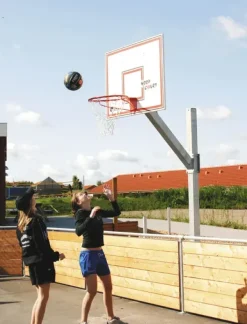 Street basketballstativ med dunkekurv