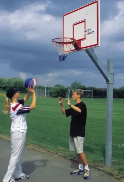 Street basketballstativ standard kurv
