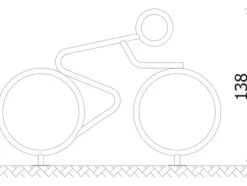 Sykkelstativ syklisten