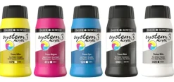 System3 akrylmaling primærfarger