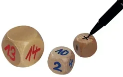 Terninger i tre blanke