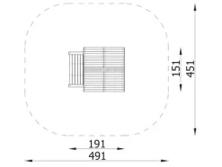 Terra lekehus med terrasse