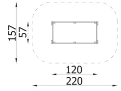 Terra plantekasse stor