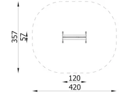 Terra tavlevegg stor