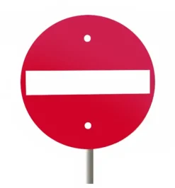 Trafikkskilt innkjøring forbudt