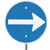Trafikkskilt kjøreretning høyre