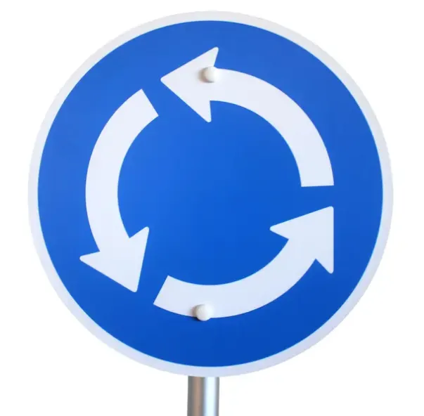 Trafikkskilt rundkjøring