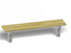 Trebenk på betongramme