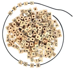 Treperler med bokstaver