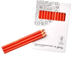 Trigonor trekantede fargeblyanter orans.