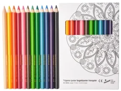 Trigonor trekantede fargeblyanter mix