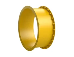 Tunnelsklie rørelement rett gul