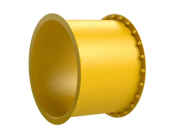 Tunnelsklie rørelement rett gul