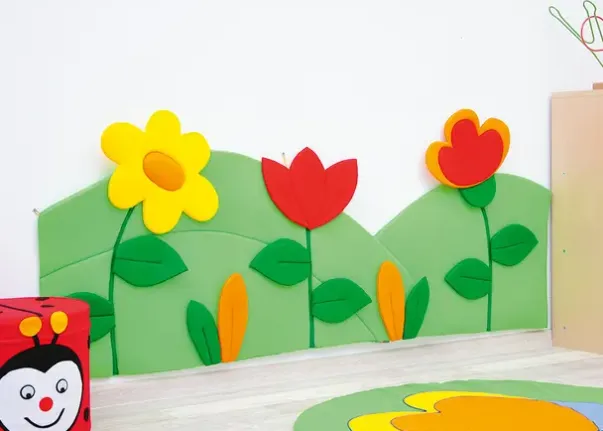 Veggdekorasjon blomster