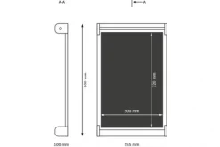 Vegghengt staffeli med tavle
