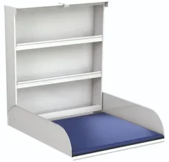 Vegghengt stellebord med madrass