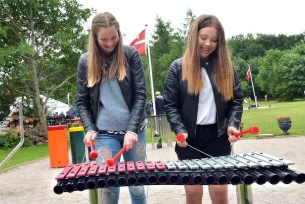 Xylophon duo forankring i jord